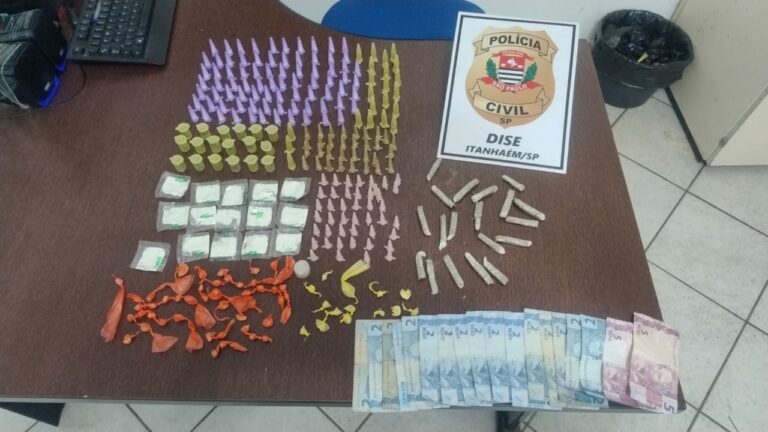 Homem de 18 anos é preso em flagrante por tráfico de drogas em Itanhaém