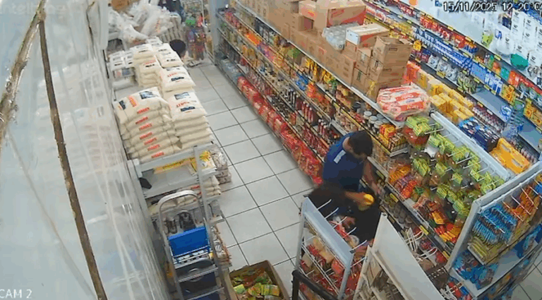 Casal é flagrado furtando produtos em mercado de Hortolândia
