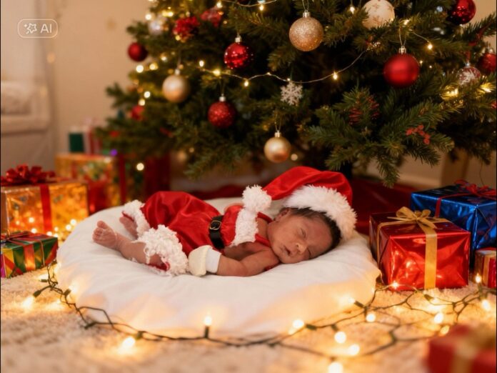 Ensaio fotográfico de Natal leva acolhimento a bebês do HU/UFPB