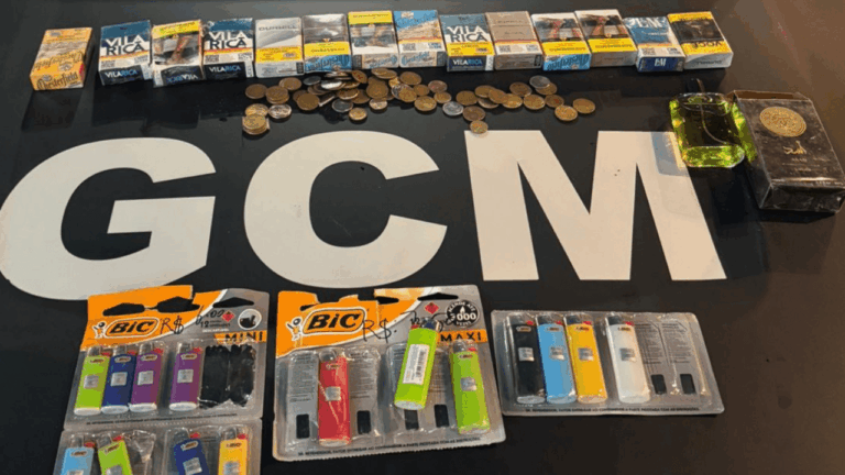 GCM prende homem sobre telhado durante furto a loja no Centro