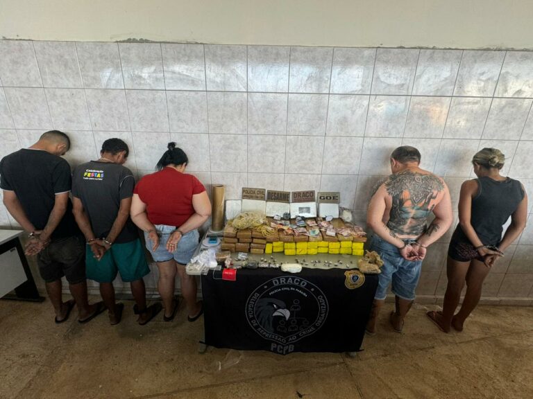 11 pessoas são presas e 60 kg de drogas apreendidos na Paraíba