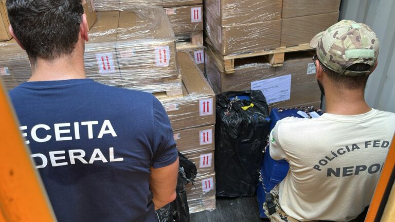 Cerca de 289 kg de cocaína são encontrados em contêiner de peças para motores com destino à Alemanha