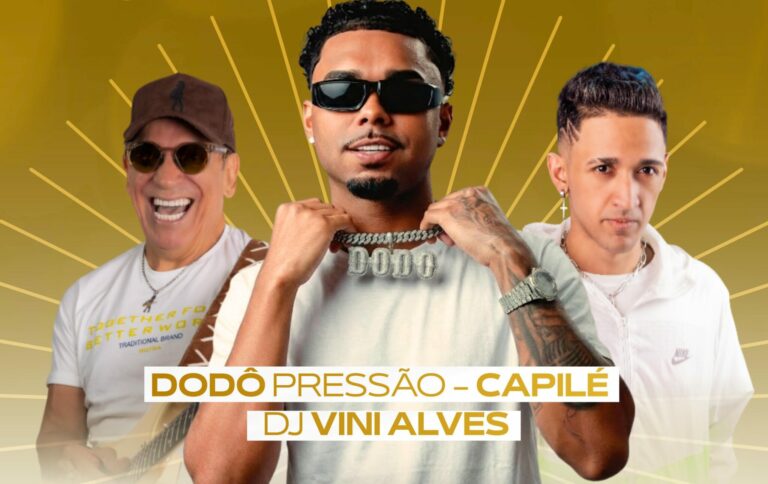 A festa acontece a partir das 20h do dia 31 de dezembro e contará com shows de Dodô Pressão, Capilé e DJ Vini Alves