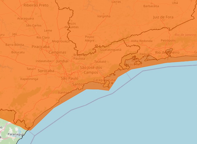 Inmet emite alerta de tempestade para o Vale do Paraíba, Serra da Mantiqueira e Litoral Norte