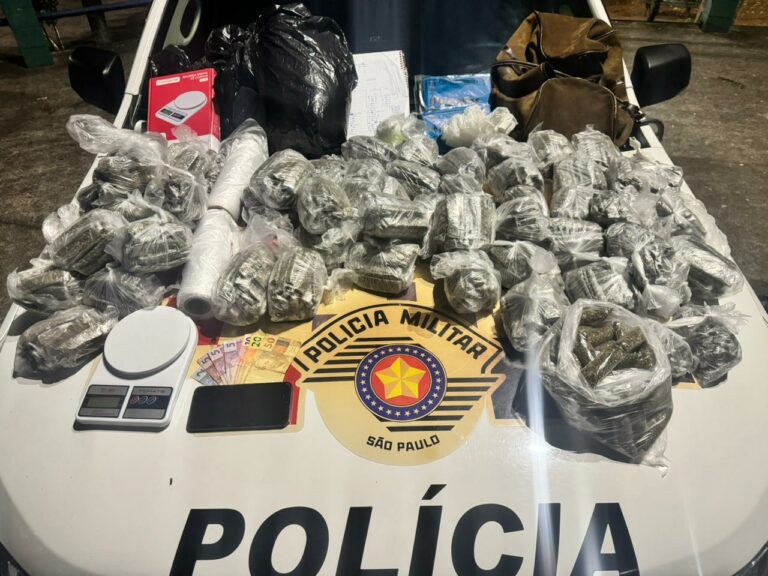Traficante é preso com mais de 13 kg de maconha na zona sul de São José