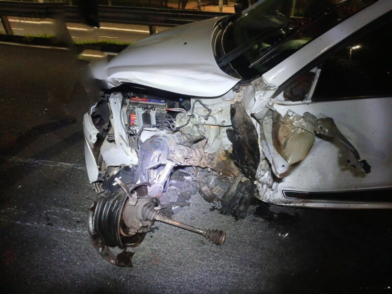 Motociclista fica em estado grave após ser atingido por carro na contramão em Praia Grande