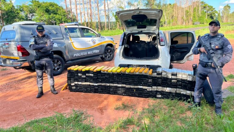 Casal é preso com 420 kg de maconha em carro na SP-272