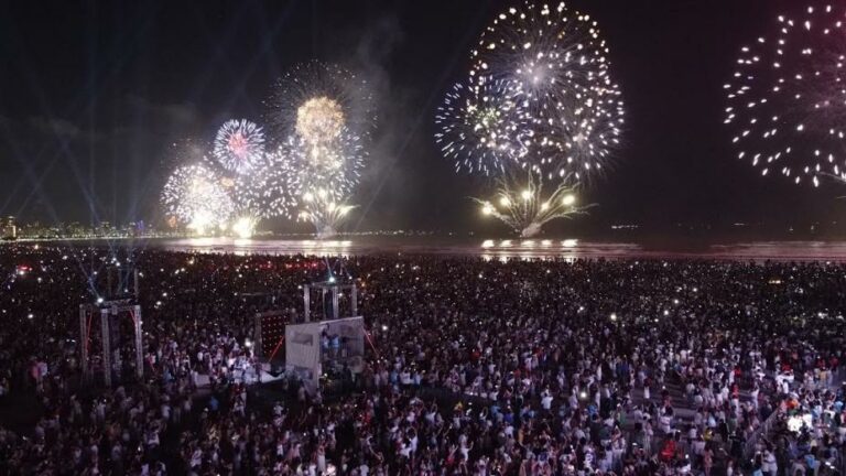 Santos receberá 2026 com queima de fogos de 14 minutos e show de Guilherme Arantes