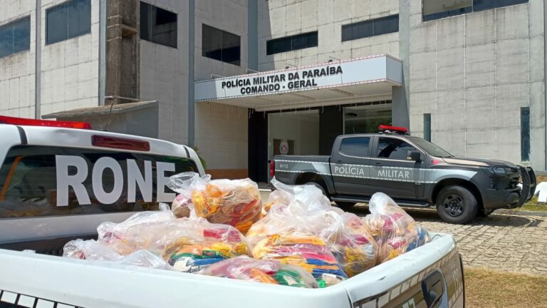Polícia Militar da Paraíba inicia entrega de donativos da Operação PM Solidária