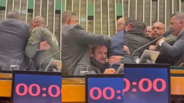 Deputado do PSOL é retirado por policiais da cadeira do presidente da Câmara