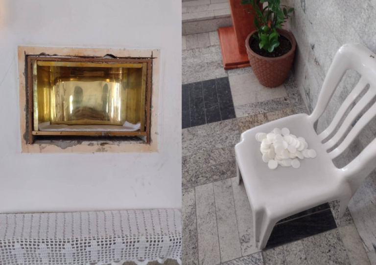 Capela tem artigos religiosos e cestas básicas furtadas em cidade do litoral