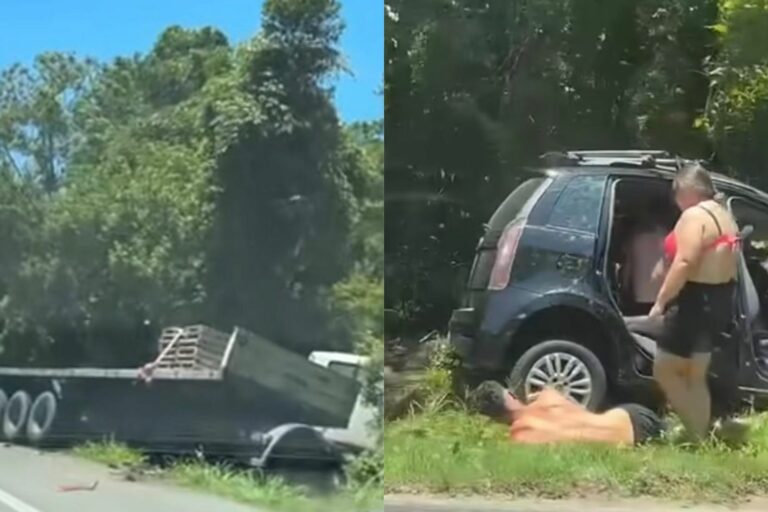 Quatro pessoas morrem após motorista de caminhão alcoolizado invadir contramão em rodovia do litoral