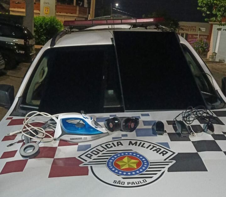 Quadrilha invade condomínio quatro vezes em Limeira e dupla é presa com "estoque" de furtos