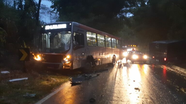 Acidente entre ônibus e caminhão deixa feridos na SP-50, em São José