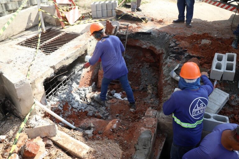 Jardim Santa Mônica, região Norte, recebe obra para ampliar captação de água da chuva