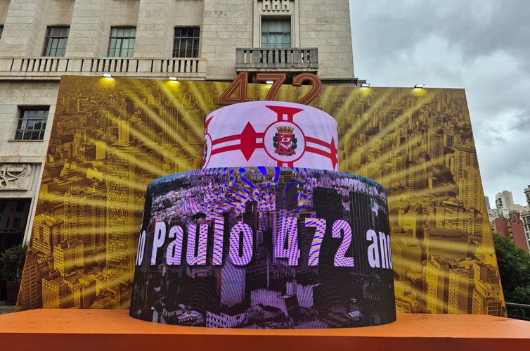 Centro histórico ganha ativações instagramáveis pelos 472 anos de São Paulo