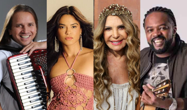 Lucy Alves recebe Elba, Dorgival e Xande de Pilares para gravação DVD em João Pessoa