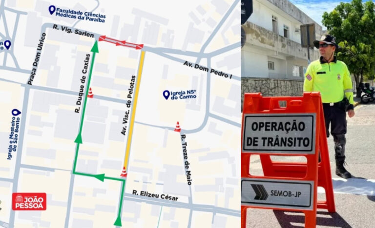 Centro de João Pessoa terá mudanças no trânsito para gravação de filme