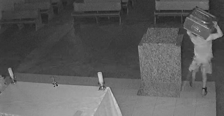 Homem é preso após furtar sacrário de igreja no Sertão da Paraíba