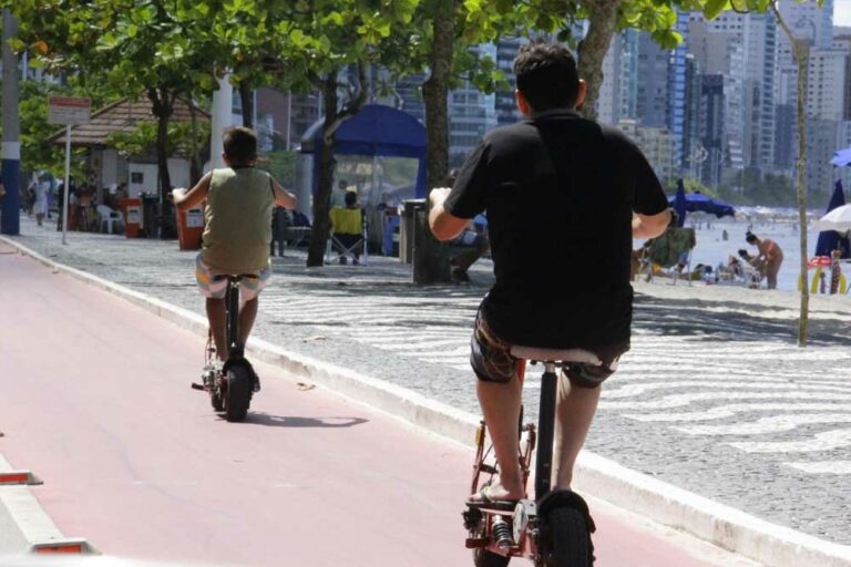 Praia Grande restringe trânsito de bicicletas elétricas e autopropelidos