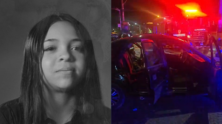 Maria Eduarda de 15 anos morre após carro dirigido por pai de amiga bater em poste