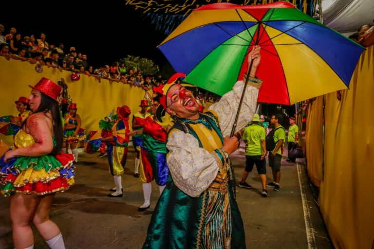 Carnaval Tradição segue neste domingo com escolas de samba e tribos indígenas