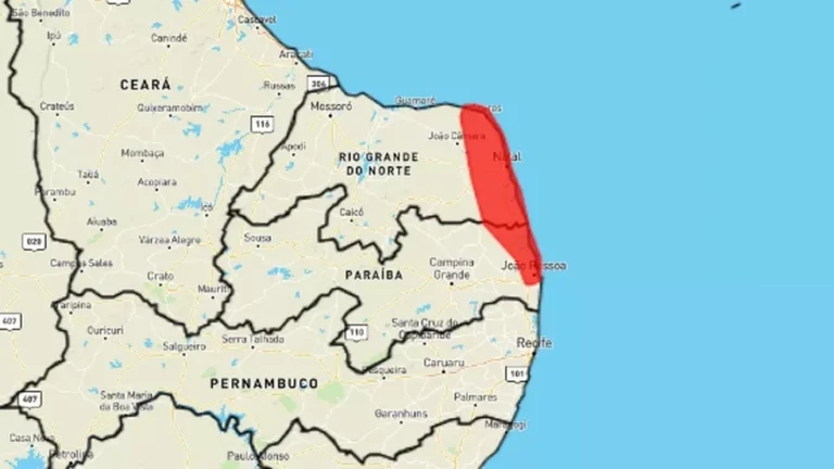 Inmet coloca mais de 100 cidades da Paraíba sob alerta vermelho de chuvas intensas