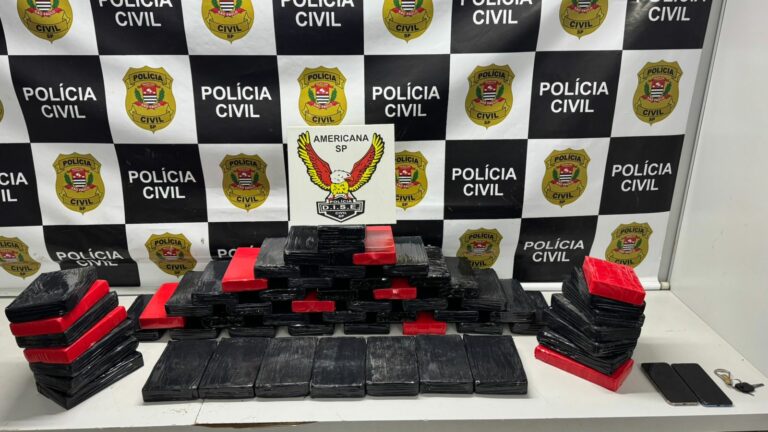 Operação apreende cocaína de R$ 1,8 milhão em rodovia de Santa Bárbara