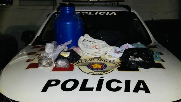 Dupla é presa com centenas de porções de drogas em Caçapava