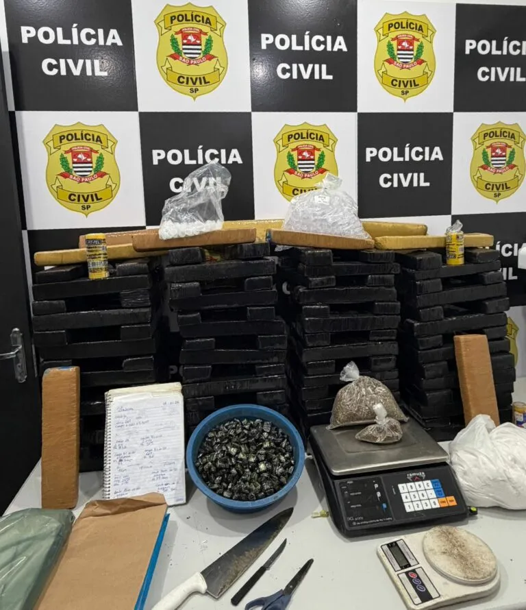 Suspeitos de tráfico na Baixada Santista são presos em SP; mais de 120 kg de drogas foram apreendidos