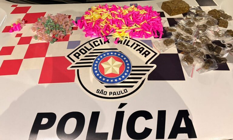 PM prende homem com grande quantidade de drogas em Guaratinguetá