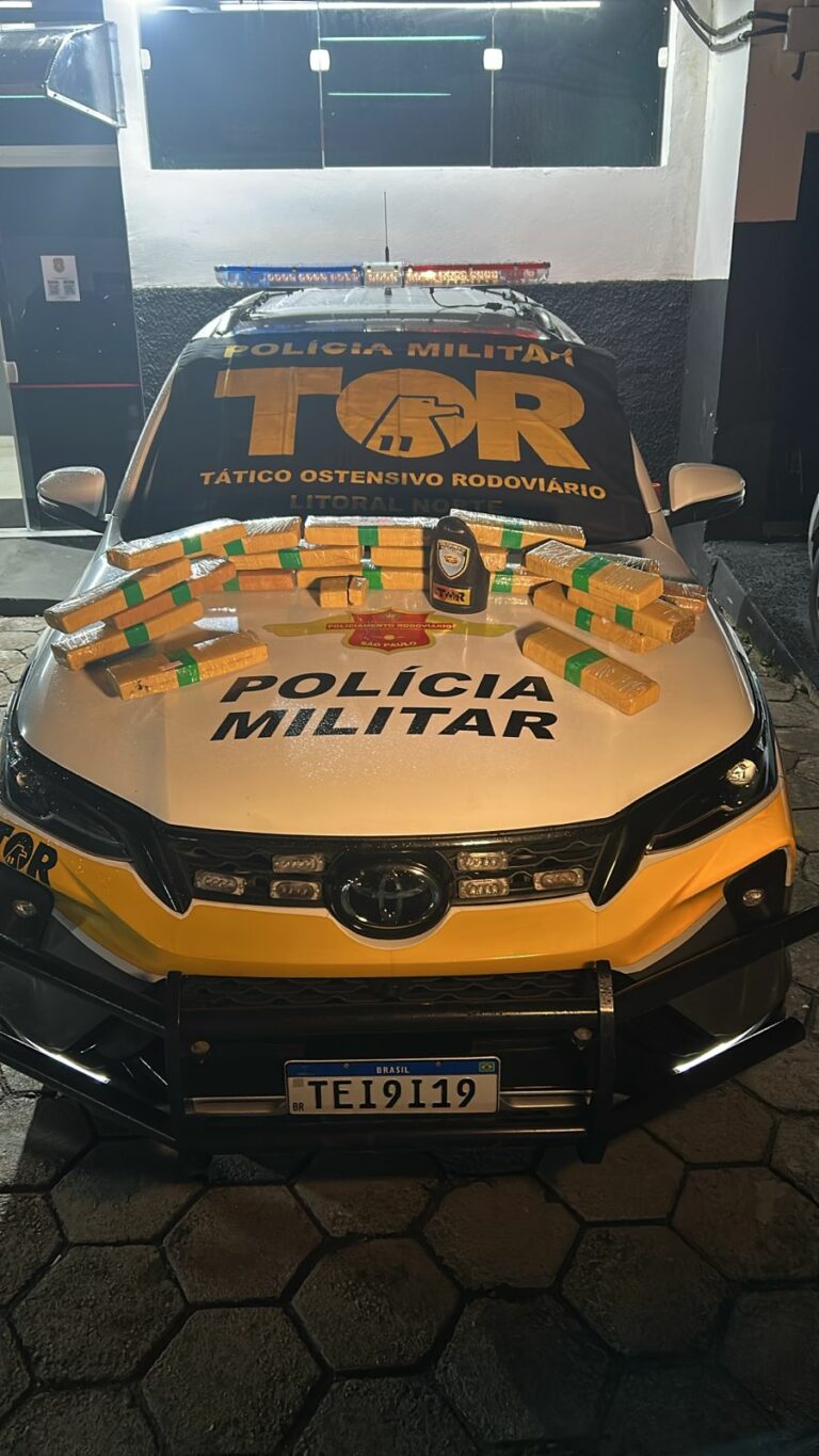 Homem é preso com 20 kg de maconha escondidos em carro na Tamoios, em Caraguatatuba