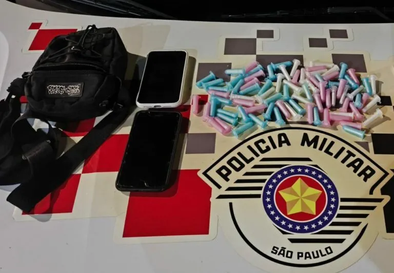 PM prende homem e apreende adolescente por tráfico de drogas durante o Carnaval em Santa Branca