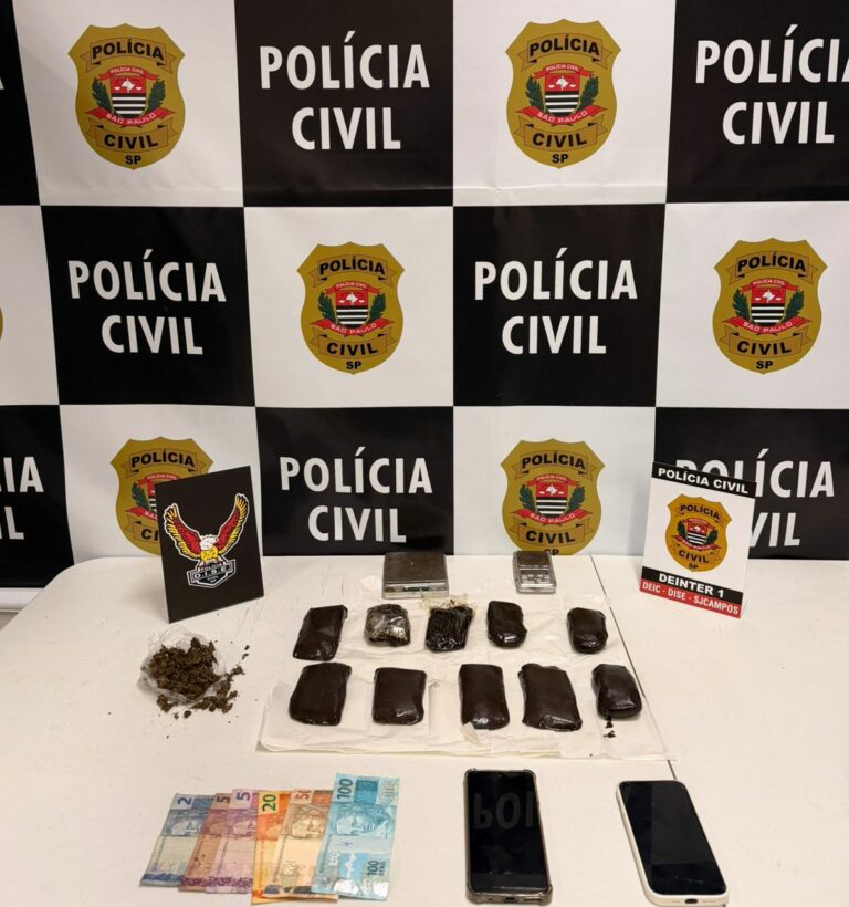 Dupla é presa após ser flagrada vendendo drogas em barbearia de São José