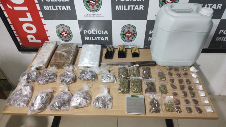 Operação da PM resulta em apreensão de drogas e munições em Cruz das Armas