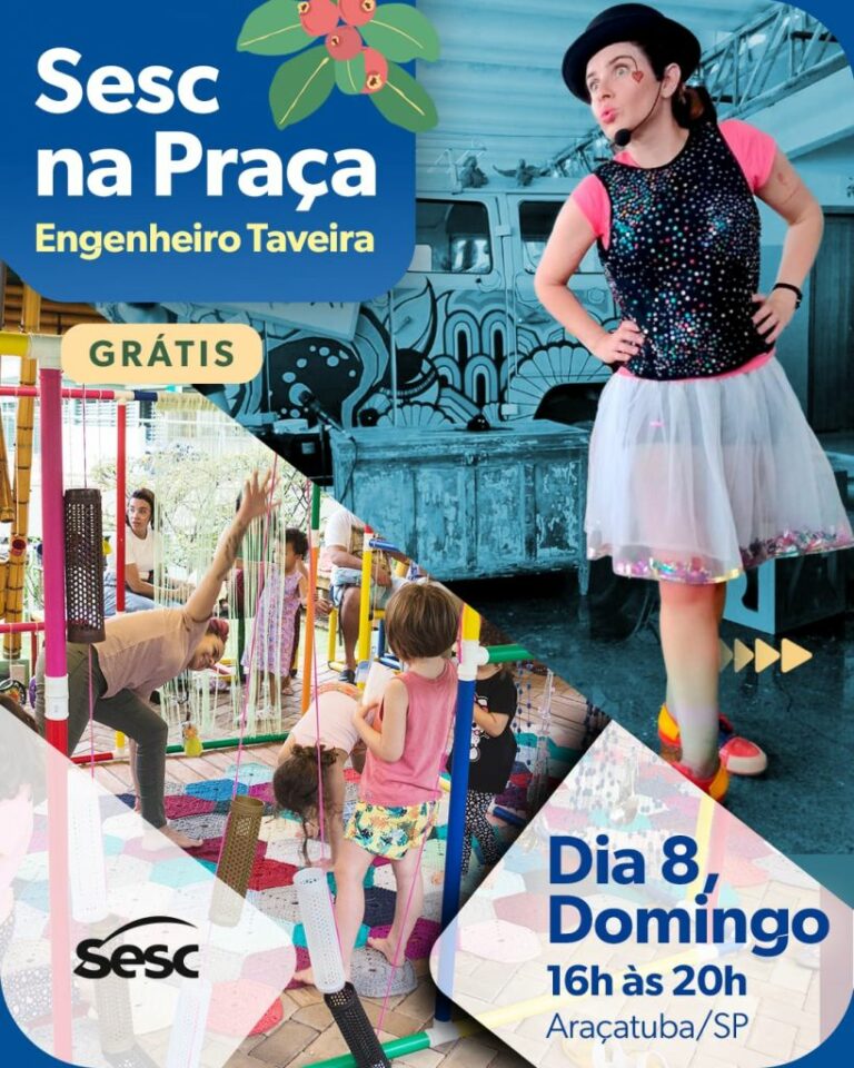 Engenheiro Taveira recebe neste domingo atividades culturais e esportivas do Sesc Birigui