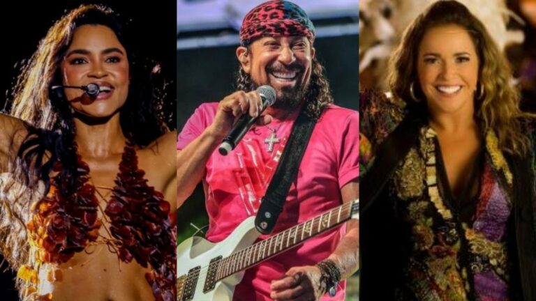 Daniela Mercury, Lucy Alves e Bell Marques comandam a abertura do Carnaval em João Pessoa