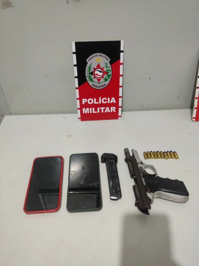 PM prende suspeito de roubos e recupera celulares roubados no Litoral Norte da Paraíba