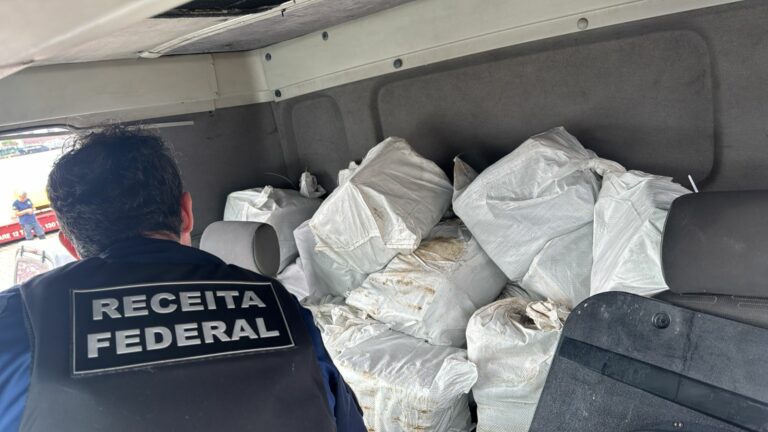 Mais de 200 kgs de cocaína são apreendidos dentro de caminhão no Porto de Santos; motorista é preso