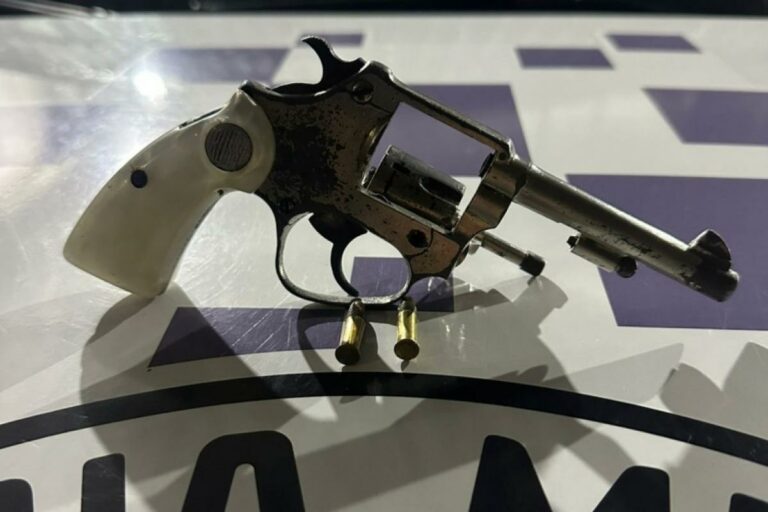 Homem é preso em São José após PM encontrar revólver escondido em braço de sofá