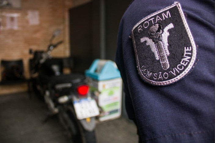 GCM de São Vicente recupera motocicleta furtada