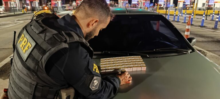 PRF apreende carga irregular de remédios para emagrecimento na Via Dutra, em Jacareí