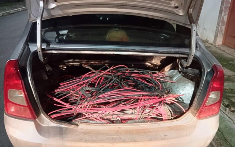 Polícia prende trio por furto de fiação em usina de Lorena