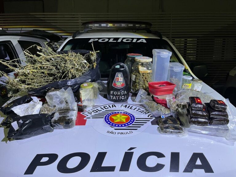Homem é preso com 8 kg de drogas em Lorena
