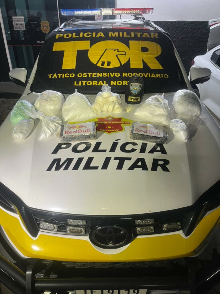 Casal é preso com cerca de R$ 300 mil em drogas na Tamoios, em Caçapava