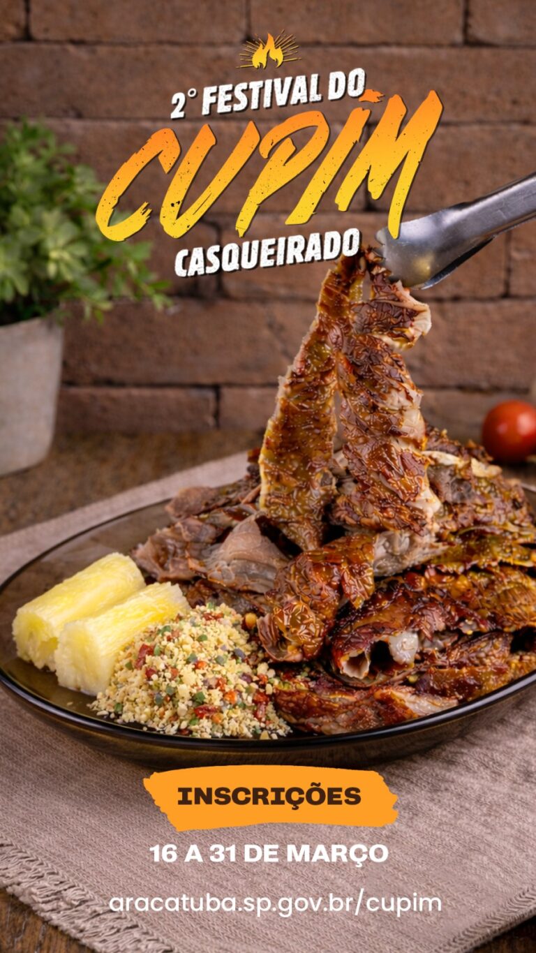 Bares e restaurantes de Araçatuba podem se inscrever para o 2º Festival do Cupim Casqueirado