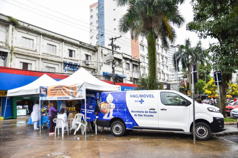 Vacimóvel de São Vicente percorrerá a cidade oferecendo vacinação contra a gripe e atualização da caderneta