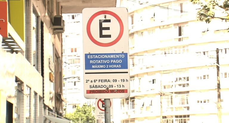 Zona Azul Santos tem reajuste de 6,06% nas tarifas