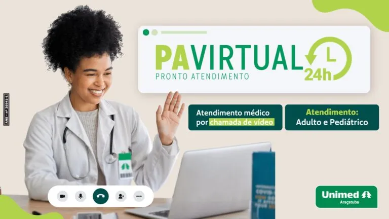 Unimed Araçatuba lança serviço de Pronto Atendimento Virtual 24 horas