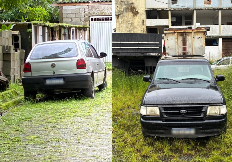Veículos envolvidos em casos receptação durante ação em Cubatão são apreendidos pela Polícia